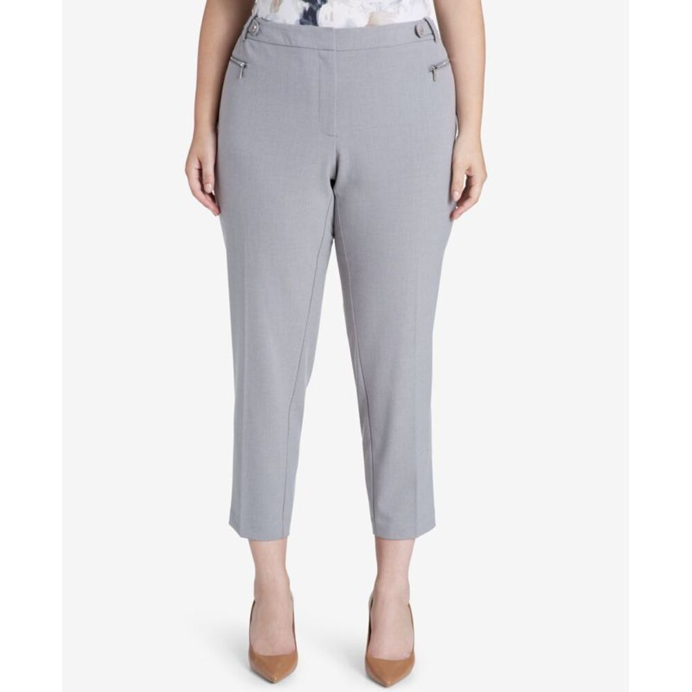 Calvin Klein Plus Size Straight Leg Ankle Pants